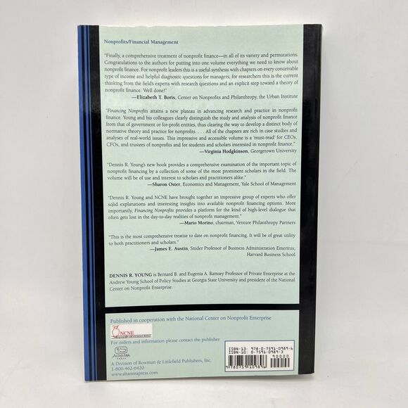 Financing Nonprofits Putting Theory into Practice Paperback Textbook Young - Picture 3 of 4